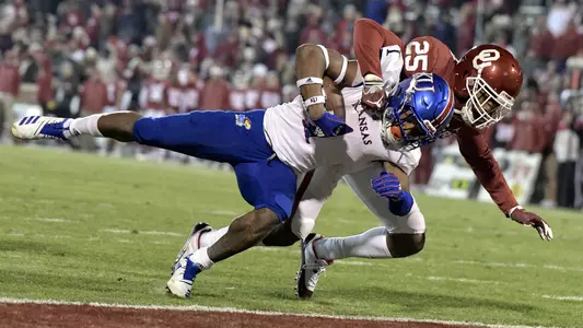 Pooka Williams Jr.'s career day not enough as Kansas falls to No. 6/6 Oklahoma Image