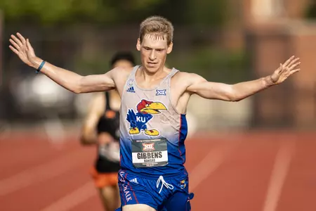 Gibbens Captures Big 12 Title on Day 1 of 2023 Outdoor Championships Image