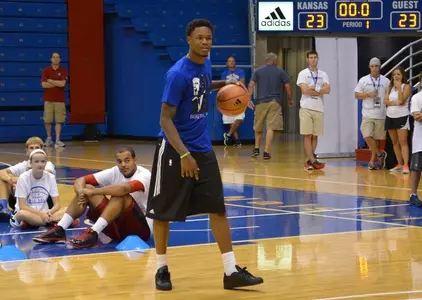 Ben McLemore Comes Back to Allen Fieldhouse to Work Camp Image
