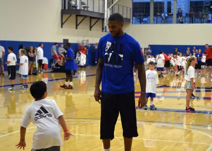 KU All-American Thomas Robinson Returns to Work Basketball Camp Image