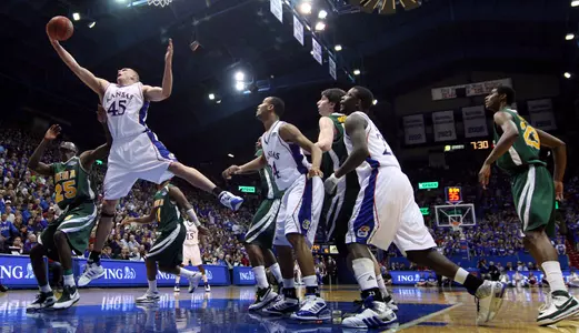 Aldrich Posts Career Scoring High To Lead Kansas To 91-84 Win Against Siena Image