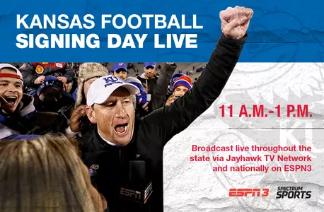Kansas Football Signing Day Live debuting in 2017 Image