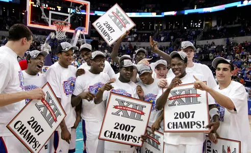 Kansas Wins 2007 Big 12 Championship Over Texas 88-84 in Overtime Image