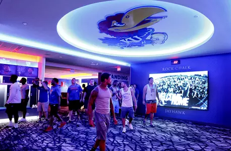 Jayhawks unveil new football locker room Image