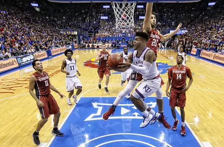 No. 4/5 Kansas shoots light-out to triumph over Stanford, 89-74 Image