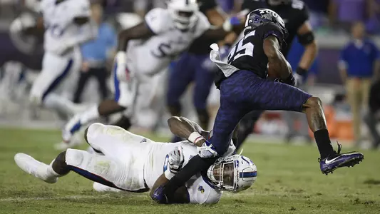Kansas falls at No. 4 TCU, 43-0 Image