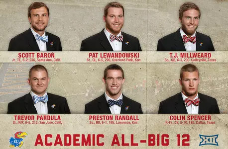 Kansas Football Lands 23 on Academic All-Big 12 Teams Image