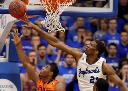 No. 5 Kansas Takes Title Outright Despite Loss at OSU, 72-65 Image