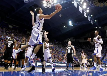 No. 7 Kansas Handles Hornets in Home Exhibition Opener, 88-54 Image