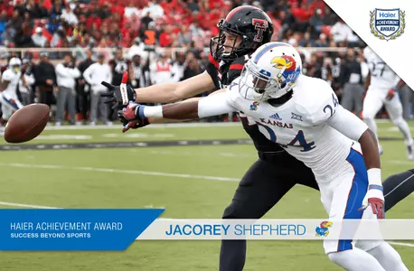 JaCorey Shepherd Recognized with the Haier Achievement Award Image