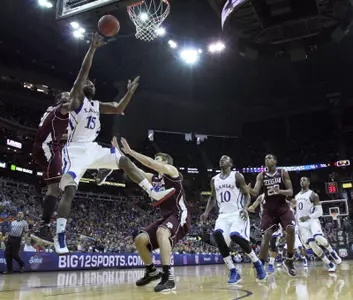 Johnson Leads Kansas Past Texas A&M, 83-66, In Phillips 66 Big 12 Quarterfinals Image