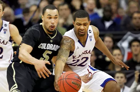 Morris Twins Lead No. 2 Kansas To 90-83 Win Over Colorado In Big 12 Championship Semifinals Image
