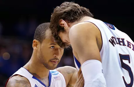 No. 2/1 Kansas Holds Down Streak, Wins at West Virginia, 61-56 Image