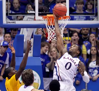 Career-High Nights Power No. 13 Kansas Past Long Beach State, 88-80 Image