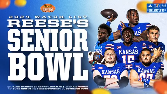 Six Jayhawks Appear on 2024 Senior Bowl Watch List Image