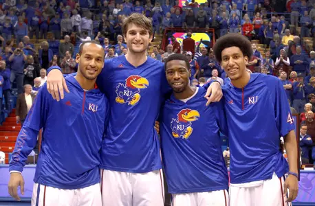 No. 4/3 Kansas Seniors Shine, Smother Texas Tech, 79-42 Image