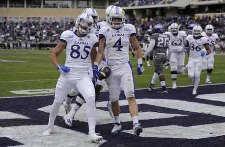 Late Rally Halted, Kansas Falls at No. 15 TCU, 23-17 Image