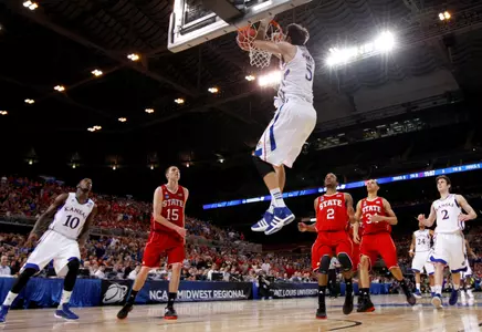 Elijah Johnson's Clutch Basket Leads Kansas To 60-57 Win Over NC State As Jayhawks Advance To Elite 8 Image