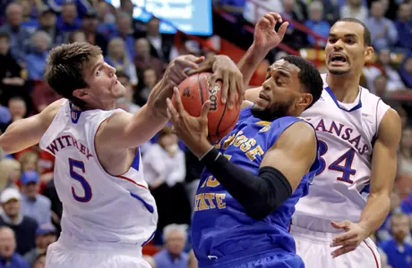 Withey's Triple-Double Powers Jayhawks Past Spartans, 70-57 Image