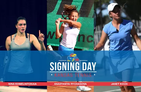 Kansas Women’s Tennis Bolsters Roster with the Addition of Three Players for 2015-16 Image