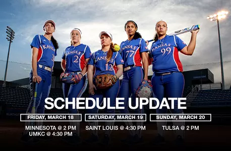 Kansas Softball Alters Rock Chalk Challenge Slate Image