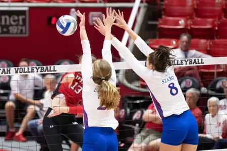 No. 23 Jayhawks Top No. 22 Utah 3-1 Image