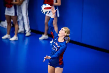 Kansas Volleyball Travels to Morgantown for West Virginia Match Image