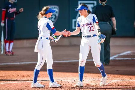Kansas Splits Two Games on Friday Image