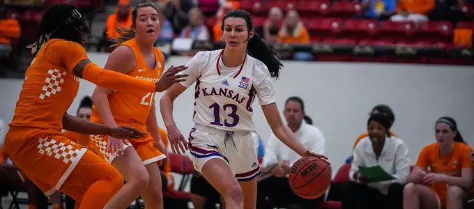 KU Battles #11/10 Tennessee, Falling 68-58 Image