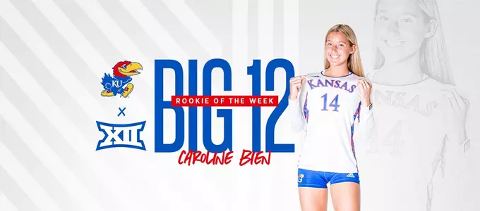 Caroline Bien Named Big 12 Rookie of the Week Image
