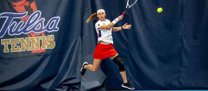 Kansas Tennis Battles Tulsa in Season Opener Image