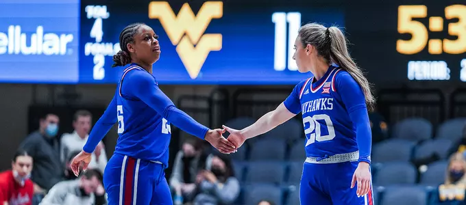 Jayhawks Take Down Mountaineers 65-47 in Morgantown Image