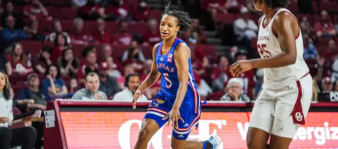 Kansas Picks up 20th Win of Season; Tops No. 19 Oklahoma Image