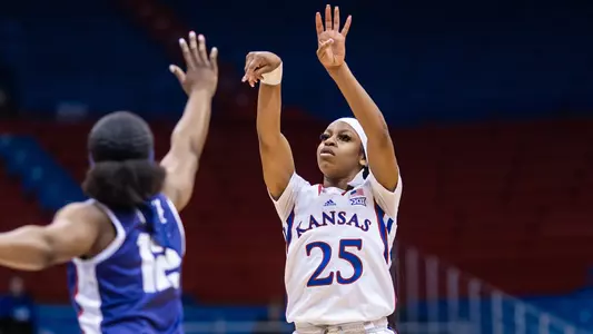 Prater Leads Jayhawks Past TCU, 73-55 Image