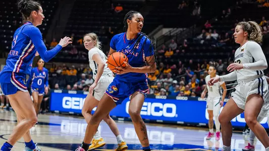 Kansas Clipped by West Virginia, 62-60 Image