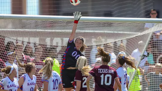 No. 18 Jayhawks fall to No. 4 Texas A&M, 3-0 Image