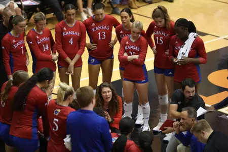 No. 17 Kansas Drops Four-Setter at No. 8 Texas Image