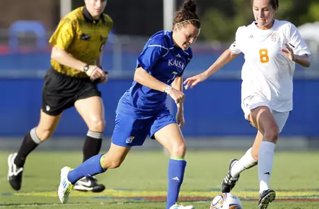 KU Soccer Falls to No. 2 Oklahoma State in Conference Opener Image