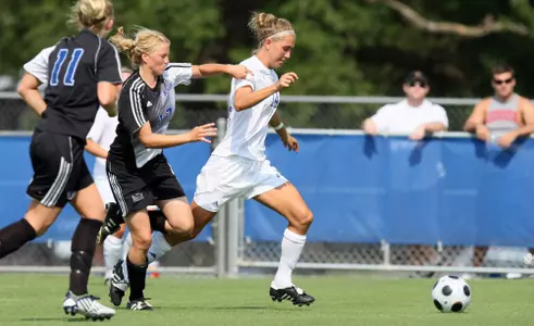 Kansas Soccer Falls at Nebraska, 2-1 in Double OT Image