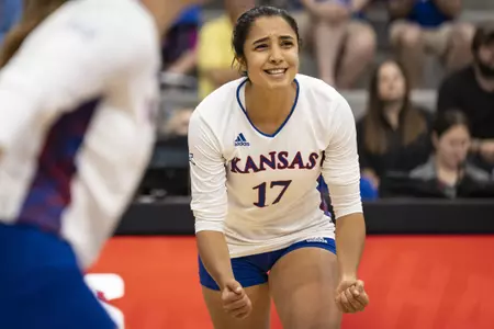 No. 23 Kansas Sweeps Utah Valley in Season Opener Image