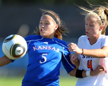 Soccer Drops Big 12 Match to No. 7 Oklahoma State, 2-0 Image