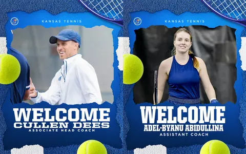 Kansas Tennis Adds Dees, Abidullina to Coaching Staff Image