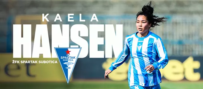 Hansen Playing for ŽFK Spartak Subotica in Serbia Image