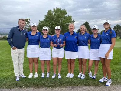 Jayhawks Post Record-Breaking Round, Finish Second at Dick McGuire Invitational Image