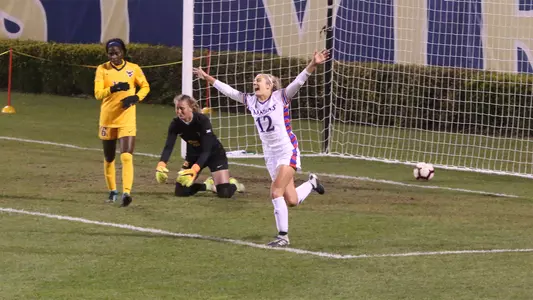 Jayhawks stun No. 13 West Virginia in overtime, 1-0 Image