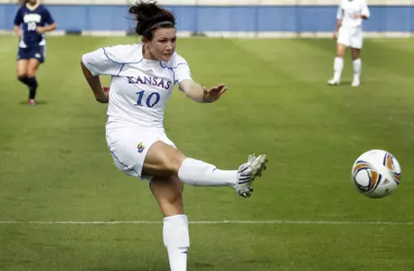 Kansas Soccer Falls at Missouri in Final Minutes Image