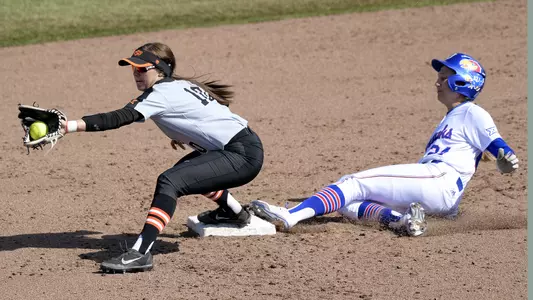 Kansas edged by Oklahoma State in Thursday doubleheader Image