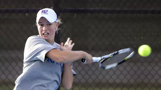 Kansas moves on to Round of 16 in singles and doubles Image