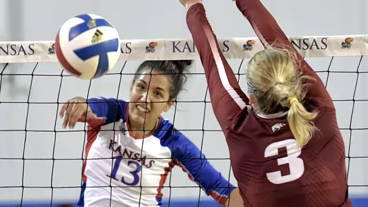 Kansas drops home opener to Arkansas, 3-1 Image