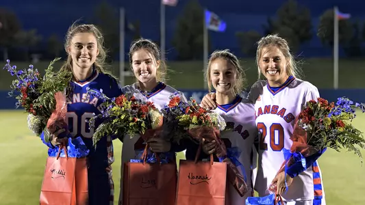 No. 9 Mountaineers shut out Jayhawks on Senior Night, 2-0 Image